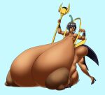 1girl ass_bigger_than_head big_ass big_breasts breasts_bigger_than_body breasts_bigger_than_head breasts_bigger_than_torso bubble_butt dark-skinned_female dark_skin egyptian eliza_(skullgirls) enormous_ass enormous_breasts fat_ass gigantic_ass gigantic_breasts glubtastic huge_ass huge_breasts hyper hyper_ass hyper_breasts massive_ass massive_breasts muscular muscular_female short_hair skullgirls thick_thighs