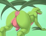 2014 all_fours anus ass ben300 creatures_(company) flora_fauna game_freak gen_3_pokemon grass_type_pokemon green_body green_scales grovyle juptile_(pokemon) looking_at_viewer looking_back male nintendo penis plain_background pokemon pokemon_(anime) pokemon_(creature) pokemon_(game) pokemon_(species) pokemon_firered_and_leafgreen pokemon_frlg pokemon_omega_ruby_&_alpha_sapphire pokemon_oras porkyman presenting presenting_anus presenting_hindquarters scalie solo testicles uncut video_games