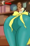  apron ass_focus back_view big_ass booty clothed milf mom paulol rear_view vanessa vanessa_(winx_club) winx_club 