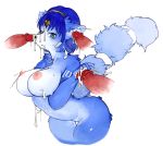 anthro arm_markings blue_body blue_eyes blue_fur blue_hair bodily_fluids breasts bukkake canid canine cum cum_in_ear cum_on_breasts cum_on_face cumshot disembodied_penis ear_penetration ejaculation erection female fox fur gangbang genital_fluids genitals glans group group_sex hair hi_res humanoid_genitalia humanoid_penis kousoku krystal male male/female mammal markings messy nintendo nipples nude orgasm penetration penis sex short_hair simple_background sindoll solo_focus star_fox tears video_games white_body white_fur