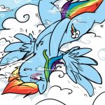 blush clouds friendship_is_magic masturbation my_little_pony rainbow_dash reiduran