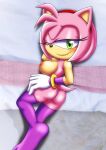 amy_rose ass bbmbbf blush mobius_unleashed palcomix pink_fur sega sideboob sonic sonic_(series) stocking