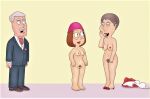 2girls ass barbara_pewterschmidt breasts carter_pewterschmidt clothed_male_nude_female cmnf erect_nipples family_guy female_full_frontal_nudity female_nudity female_only glasses hairless_pussy hat meg_griffin nude pubic_hair pussy tabbypurrfume thighs