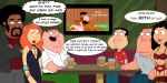 big_breasts bonnie_swanson cleavage dialogue family_guy glenn_quagmire jerome_washington joe_swanson lingerie lois_griffin peter_griffin pimp prostitution screenshot_edit