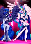 2girls alicorn alicorn_(mlp) alicorn_girl alicorn_horn alicorn_princess anthro anthro_alicorn anthro_alicorn_pony anthro_pony anthro_ponygirl anthrofied bbmbbf blush blushing breasts breasts_outside crown dancer dancer_outfit dancing equestria_untamed female female_focus female_only furry furry_female furry_only high_res high_resolution highres horn horse_girl huge_breasts jewelry mare mare_(horse) mare_(mlp) mare_(pony) mlp mlp:fim mlp:g4 mlp_fim mlp_g4 mlpfim mlpg4 my_little_pony my_little_pony:_friendship_is_magic my_little_pony_friendship_is_magic my_little_pony_generation_4 naked naked_female nipples palcomix palcomix*vip palcomix_vip partially_clothed partially_clothed_female pietro's_secret_club plantigrade plantigrade_anthro ponygirl princess_celestia princess_celestia_(mlp) princess_luna princess_luna_(mlp) scimitar sister_princess sisters sword swords weapon weapons