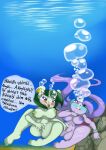  2girls bondage breasts bubbles deep_sea drowning female fingering freedom_planet galaxytrail masturbation neera_li peril pussy sash_lilac tagme the1stmoyatia underwater underwater_peril 