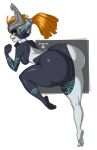 1girl 1girl 1girl ass ass_focus big_ass breasts dat_ass elf_ears fangs female_only full_body helmet huge_ass imp large_ass legs medium_breasts midna nintendo onaeane orange_hair pointy_ears shortstack sideboob solo_female the_legend_of_zelda thick_thighs thighs twilight_princess yellow_eyes