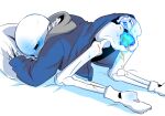  2020s 2021 animated_skeleton blue_blush blue_hoodie blue_jacket bottom_sans brothers clothed crying cum_on_lower_body doggy_position ectoplasm ectopussy fontcest hooded_jacket hoodie jacket orange_cum papysans pixiv_id_3871107 pussy sans sans_(undertale) skeleton submissive sweat top-down_bottom-up uke_sans undead undertale undertale_(series) unseen_character 