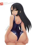  1girl dark-skinned_female dark_skin female_only ijiranaide_nagatoro-san mantisshrimp nagatoro_hayase one-piece_swimsuit solo_female swimsuit 