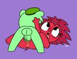 1girl ahegao anthro anthro_on_anthro anthro_penetrated anthro_penetrating anthro_penetrating_anthro anus balls bear beret clothing duo faceless_character faceless_male female_penetrated flaky_(htf) flippy_(htf) from_front_position genitals green_body happy_tree_friends hat hat_only headgear headgear_only headwear headwear_only interspecies looking_pleasured lying male male/female male_penetrating male_penetrating_female mammal missionary_position mostly_nude nude on_back penetration penile penile_penetration penis penis_in_pussy porcupine pussy rear_view red_body rodent sex spread_legs spreading table_lotus_position tongue tongue_out toony vaginal vaginal_penetration yopy