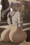 1girl ass ass_focus black_clover female_only noelle_silva rear_view shexyo