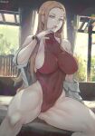  blonde_hair creatures_(company) game_freak green_eyes huge_breasts humans_of_pokemon long_hair nintendo oleana_(pokemon) olive_(pokemon) pokemon_(anime) pokemon_(game) pokemon_sword_&amp;_shield pokemon_sword_and_pokemon_shield pokemon_swsh pussy secretary shexyo 