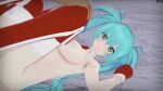  16:9 1boy 1boy1girl 1girl after_sex anime armpit blush bra bra_lift breasts christmas christmas_outfit closed_mouth cum cum_on_breasts female_focus happy hentai light-skinned_female light_skin looking_pleasured lying lying_on_back medium_breasts miku_hatsune mittens nipples on_back open_eyes partially_clothed red_mittens red_shoes snow teen vocaloid white_bra 