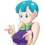  1girl 2d 2d_animation animated animated_gif ass ass_bounce bulma_briefs dancing dragon_ball dragon_ball_super dress female female_only gif index_finger meme meme_attire pointing rika&#039;s_finger_spin rika_finger_spin rika_spin shake smile solo 