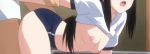  female from_behind gif hentai kanojo_x_kanojo_x_kanojo school_uniform shirt_lift 