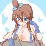 artist_request blush breasts food fuuro_(pokemon) game_freak gym_leader huge_breasts humans_of_pokemon ice_cream nintendo nipple nipples phallic pokemon pokemon_(anime) pokemon_(game) pokemon_black_2_&_white_2 pokemon_black_and_white pokemon_bw pokemon_bw2 skyla_(pokemon)