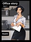 asami_sato bedroom_eyes black_hair comic green_eyes horny naughty_face olena_minko sexy the_legend_of_korra