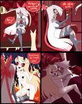  1girl 2_girls after_sex ass breasts canon_couple charlie_morningstar_(hazbin_hotel) comic couple cute danmakuman demon demon_girl female_only hazbin_hotel imminent_sex implied_sex nude nude romantic romantic_couple straight_hair vaggie_(hazbin_hotel) vivienne_medrano yuri 