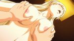 animated_gif ayase_wataru blonde blush bouncing_breasts braid breast_grab breasts closed_eyes dutch_angle female from_below gif hair kansen_3 large_breasts long_hair margarita_vasquez_homura nipples nude open_mouth oppai pov screen_capture