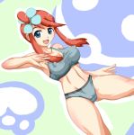 alluring blue_eyes bra creatures_(company) erect_nipples female_abs fuuro_(pokemon) game_freak gym_leader humans_of_pokemon lingerie namaniku_(gaspoppo) nintendo panties pokemon pokemon_(anime) pokemon_(game) pokemon_black_2_&_white_2 pokemon_black_and_white pokemon_bw pokemon_bw2 porkyman red_hair skyla_(pokemon) underwear