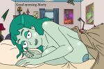  huge_breasts imminent_sex in_bed planetina rick_and_morty sbb 