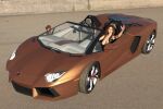  black-kat-3d-studio breasts car solo_female 