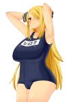 1girl blonde_hair breasts hair_over_one_eye large_breasts pokemon shirona_(pokemon) torathi