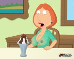 big_breasts blouse erect_nipples family_guy gp375 lois_griffin see-through