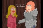  american_dad codpiece crossover family_guy fantasy francine_smith lois_griffin yuri 