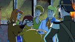  2_girls 4_boys big_breasts black_eyes blonde_hair breast_expansion brown_fur brown_hair daphne_blake dog freddy_jones glasses helmet moustache orange_hair photoshop scooby scooby-doo shaggy_rogers smirk surprised velma_dinkley woot 