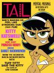 1girl 1girl 2018 black_hair black_nose breasts brown_nipples cat cat_ears cat_girl cat_tail english_text eyelashes female_only furry furry_female furry_only green_eyes kitty_katswell looking_at_viewer magazine magazine_cover navel nickelodeon nipples open-mouth_smile open_eyes sexy_body smiling_at_viewer t.u.f.f._puppy tail text toonytease white_gloves yellow_background