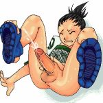 1boy cum cumshot male male_only naruto shikamaru_nara solo