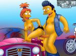 brandine_spuckler cartoonreality medium_breasts snake_jailbird the_simpsons vaginal yellow_skin