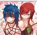 blue_eyes bondage erza_scarlet fairy_tail jellal_fernandes red_hair