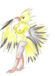  pitch-black-crow pokemon tagme white_background zapdos 