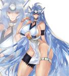  android big_ass big_breasts blue_hair kos-mos robot xenosaga 