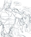  hol_horse jean_pierre_polnareff jojo's_bizarre_adventure male male_only sketch stardust_crusaders yaoi yaoi 