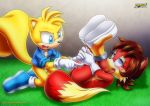 1boy 1girl archie_comics bbmbbf fiona_fox mobius_unleashed palcomix ray_the_flying_squirrel sega sonic_(series) sonic_the_hedgehog_(series)