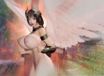 1girl 3d angel angel_wings areola big_areola big_areolae big_breasts big_nipples bimbo bitch breasts brown_hair fake_breasts game_mod gigantic_areola gigantic_areolae gigantic_breasts hooker horny huge_areola huge_areolae huge_breasts huge_nipples ii_naotora ii_naotora_(sengoku_musou) implants large_areola large_areolae large_nipples massive_breasts milf mod musou_orochi naotora_ii nipples nude nude_mod outside prostitute public public_indecency public_nudity samurai_warriors sengoku_musou sexy silicone slut warriors_orochi whore wings