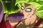 animal_genitalia animal_penis barbed_penis blowjob_face champa deepthroat_mark dragon_ball dragon_ball_super fellatio god_of_destruction green_hair kale kale_(berserker) kameseru legendary_super_saiyan lipstick lipstick_mark lipstick_on_penis oral purple_body purple_skin red_lipstick saiyan super_saiyan tongue_out