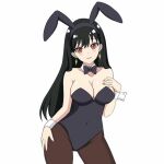  black_hair bunny_ears bunnysuit cosplay hfxpins spy_x_family yor_briar yor_forger 