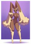  1girl alanscampos_(artist) big_ass big_breasts brown_skin long_ears lopunny posing rabbit seductive 