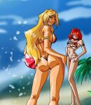  2_girls ass constancy_roa freya_(constancy_roa) infinity_ark swimsuit 