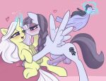 2futas animal_genitalia balls friendship_is_magic futanari futanari_on_futanari horsecock horsecock_futanari imminent_sex inky_rose inky_rose_(mlp) lily_lace_(mlp) magic my_little_pony nude penis t72b telekinesis testicle