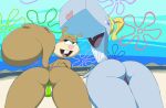  2girls anthro ass big_ass blonde_hair brown_fur dat_ass duo fat_ass female female_only freediving looking_back mammal marine mostly_nude nickelodeon ocean open_mouth panties pearl_krabs sandy_cheeks sea spongebob_squarepants squirrel tail tree_squirrel underwater water whale yev-san 