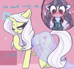  2futas animal_genitalia friendship_is_magic horsecock horsecock_futanari imminent_sex inky_rose inky_rose_(mlp) lily_lace_(mlp) magic my_little_pony pegasus penis t72b telekinesis text unicorn 