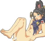 1boy 1girl ace_attorney aliasing black_hair breasts capcom cum green_eyes gyakuten_kenji heart ichijou_mikumo kasuga39 kay_faraday long_hair lowres male/female navel nintendo nude penis scarf sex simple_background small_breasts small_nipples solo_focus spoken_heart white_background