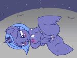 1girl 1girl 4:3 anthro anthrofied blush breasts equid equine friendship_is_magic furry genitals gif happy hasbro horn mammal masturbation moon my_little_pony nipples nude princess_luna_(mlp) pussy short_playtime snus-kun unicorn