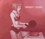  1girl adult_swim album_cover bikini cooking creepy_susie goth goth_girl gun pajamas panties parody the_oblongs 