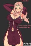 1girl 1girl big_breasts breasts cleavage clothed cornelia_(fire_emblem) cornelia_arnim female_focus female_only fire_emblem fire_emblem:_three_houses huge_breasts long_hair mavuka naughty_face nintendo pink_hair seductive seductive_smile smile solo_female solo_focus tagme thick_thighs tongue video_game_character video_game_franchise